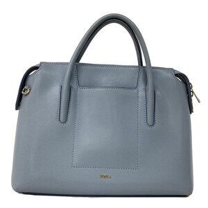 FURLA Astrid - Light Blue Leather Handbag
